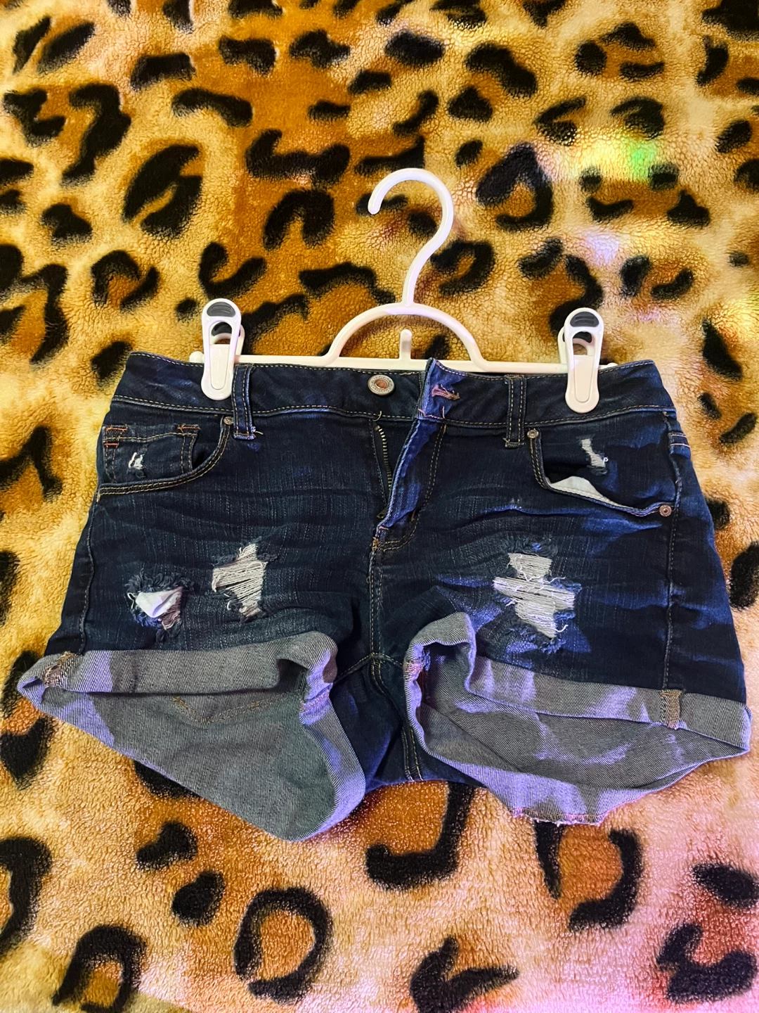 Women's Blue Denim Jean Shorts