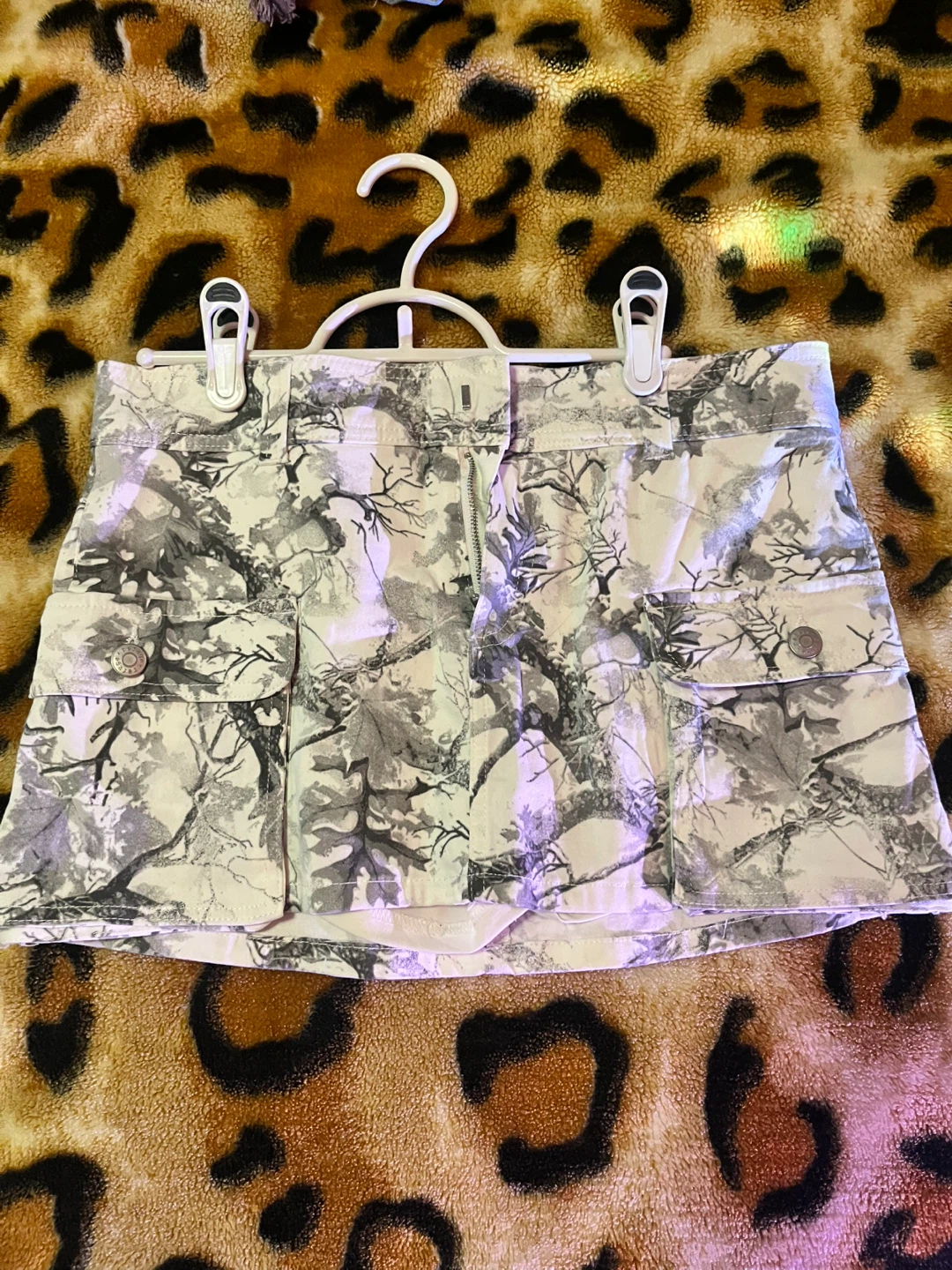 Camouflage Cargo Skirt