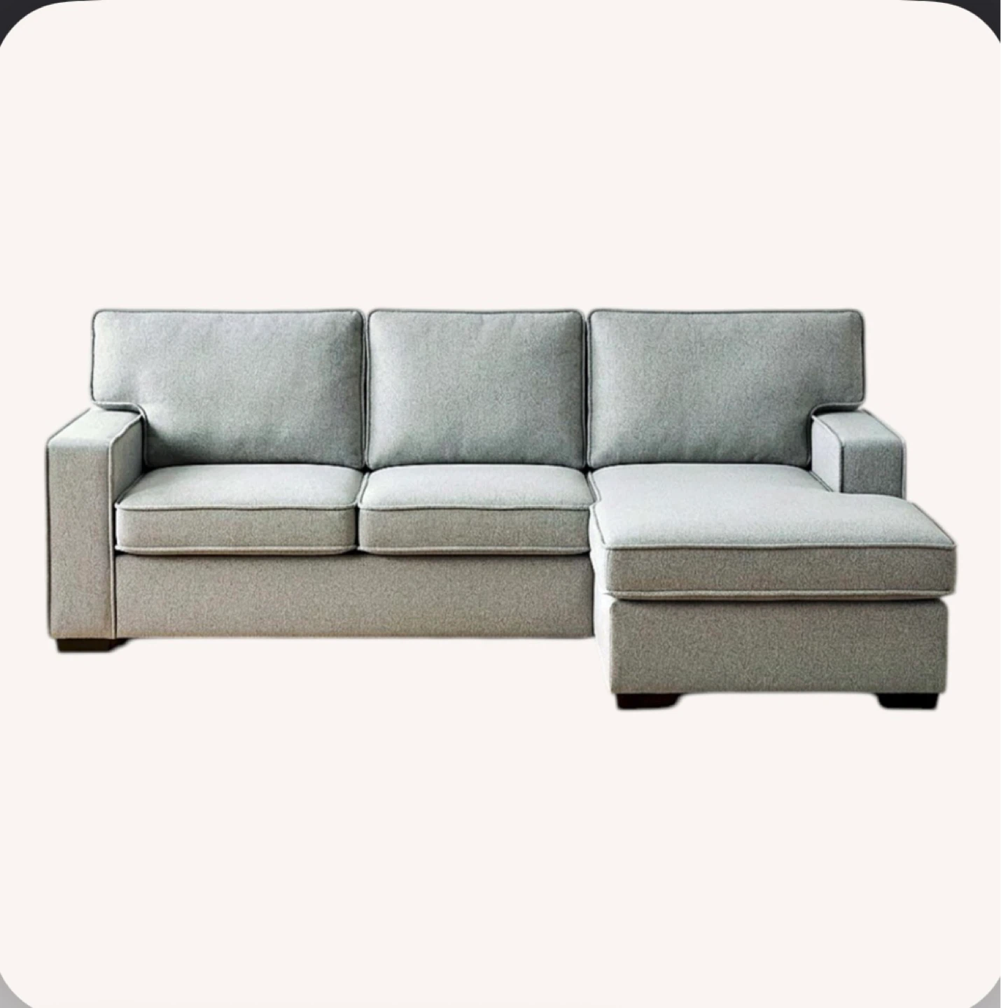 Pull out sofa with chaise storage