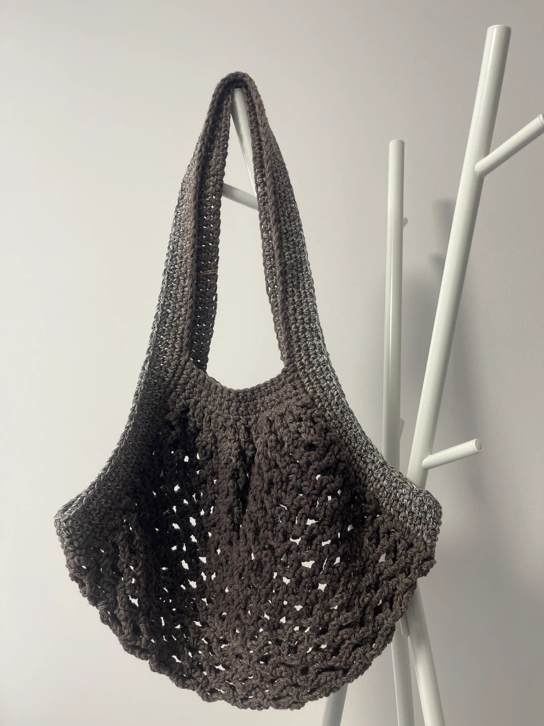 Hand-crocheted tote bag