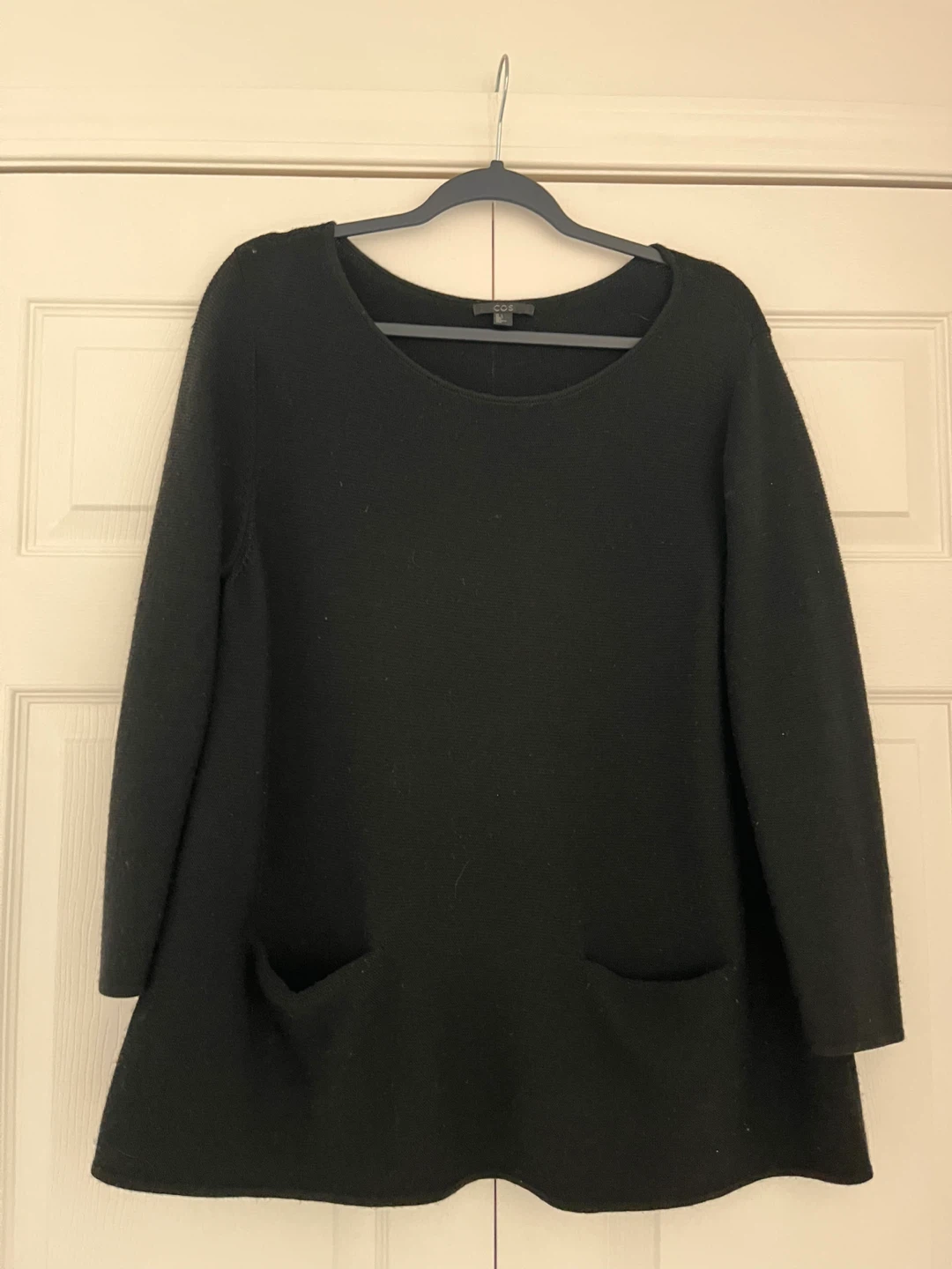 COS Black 100% Wool Sweater