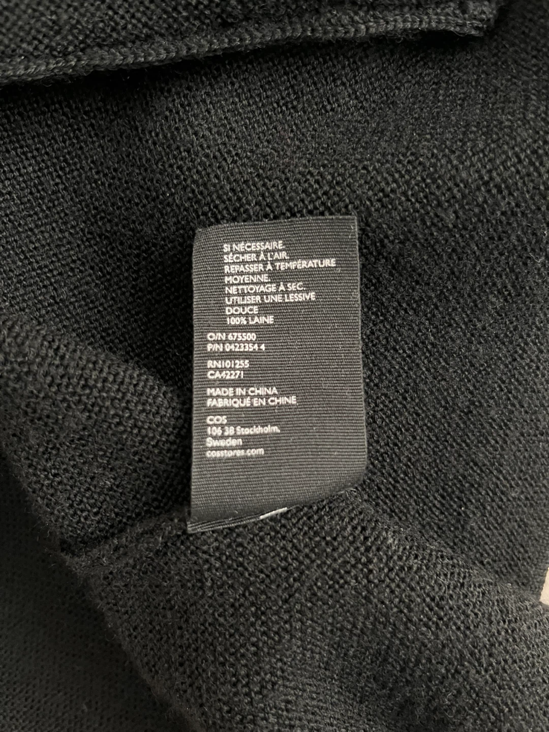 COS Black 100% Wool Sweater - photo 5