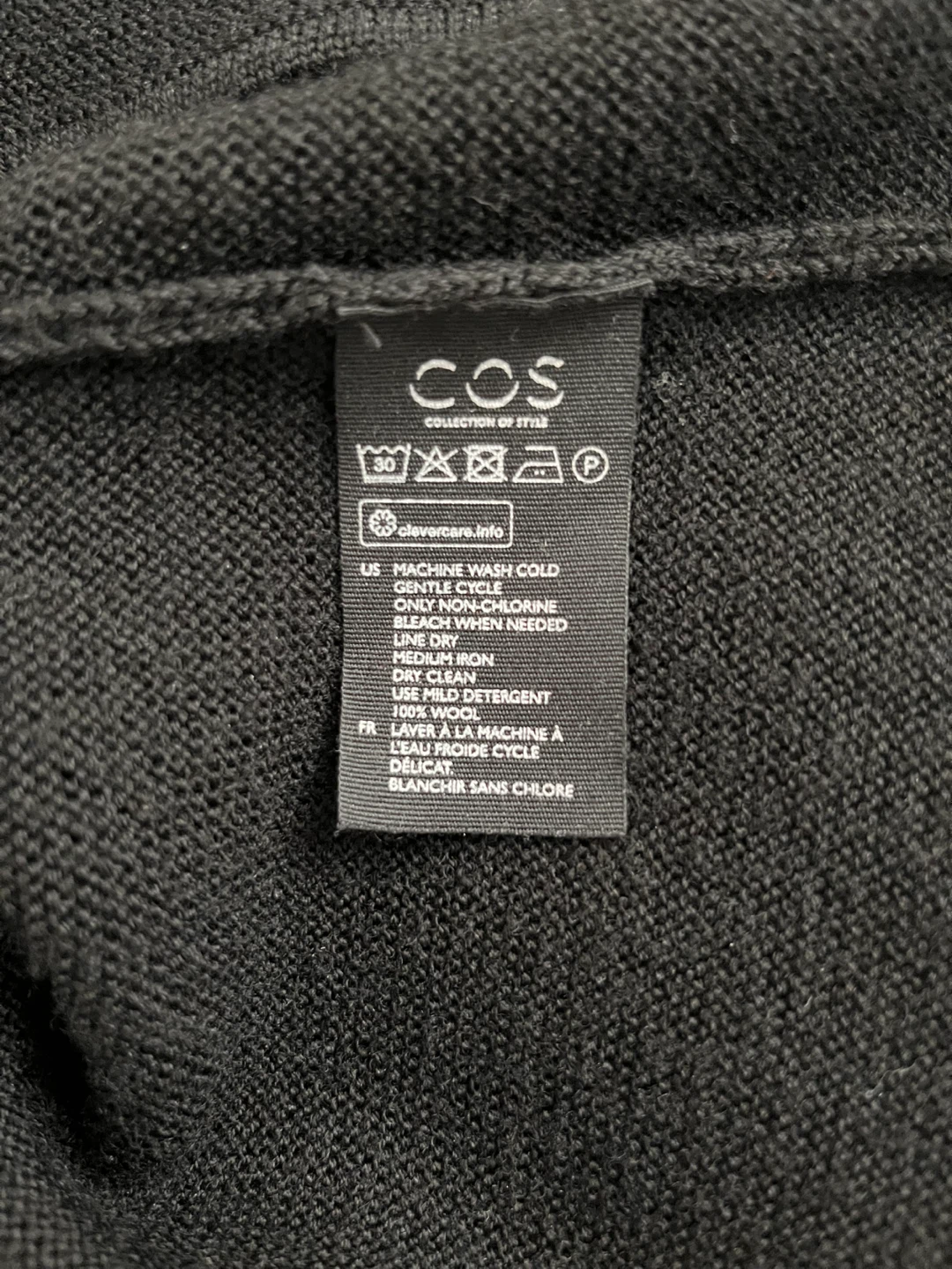 COS Black 100% Wool Sweater - photo 4