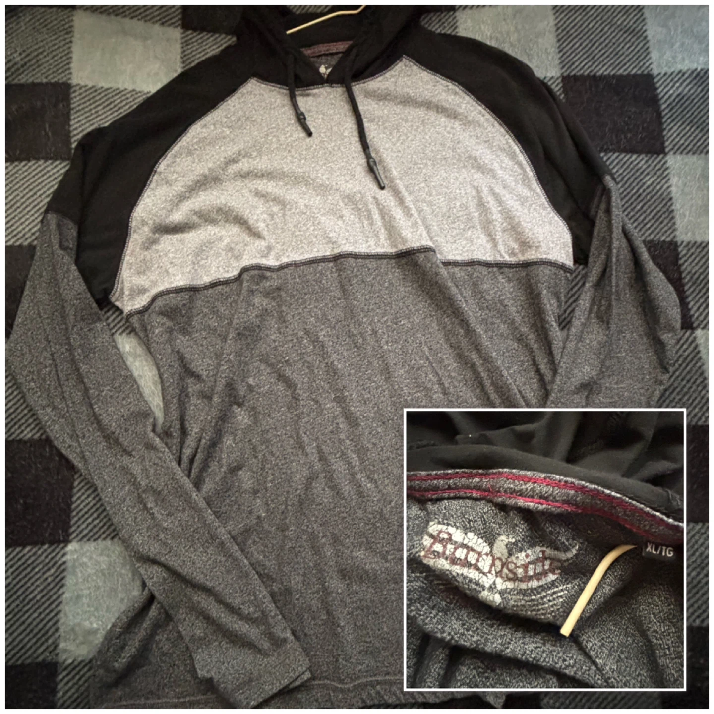 Burnside - Tri-Tone Performance Hoodie - *Size Men XL*