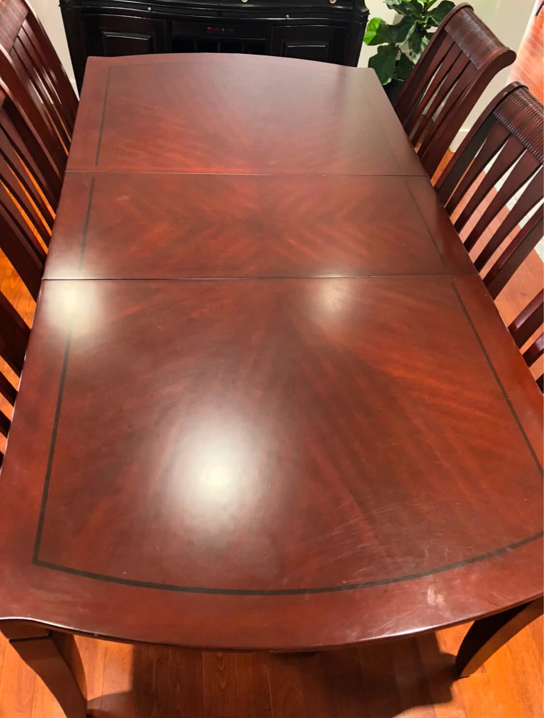 Wooden Dining Table and Chairs Set