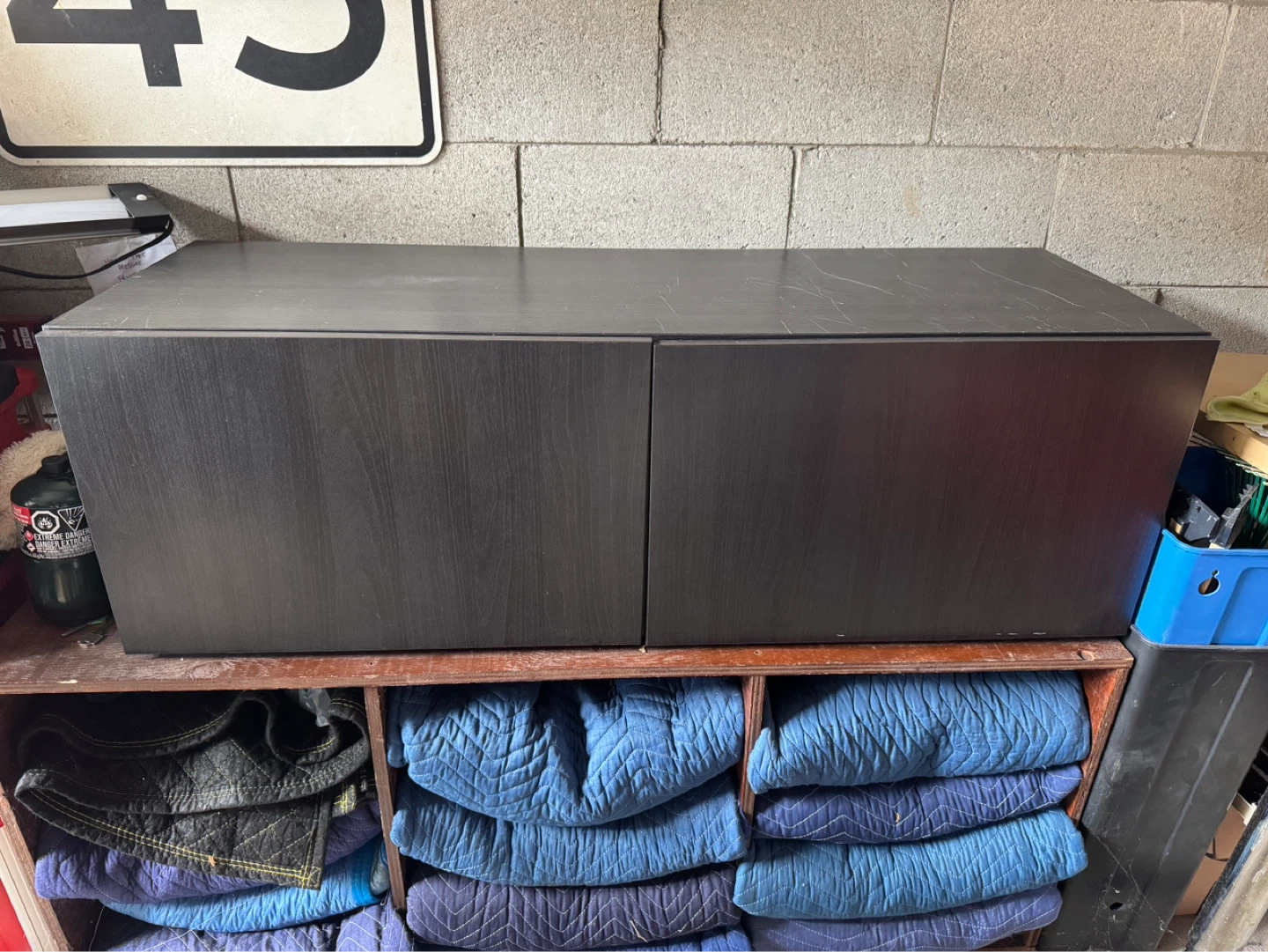 IKEA BESTA 2-Door TV Stand – Black Brown | $30