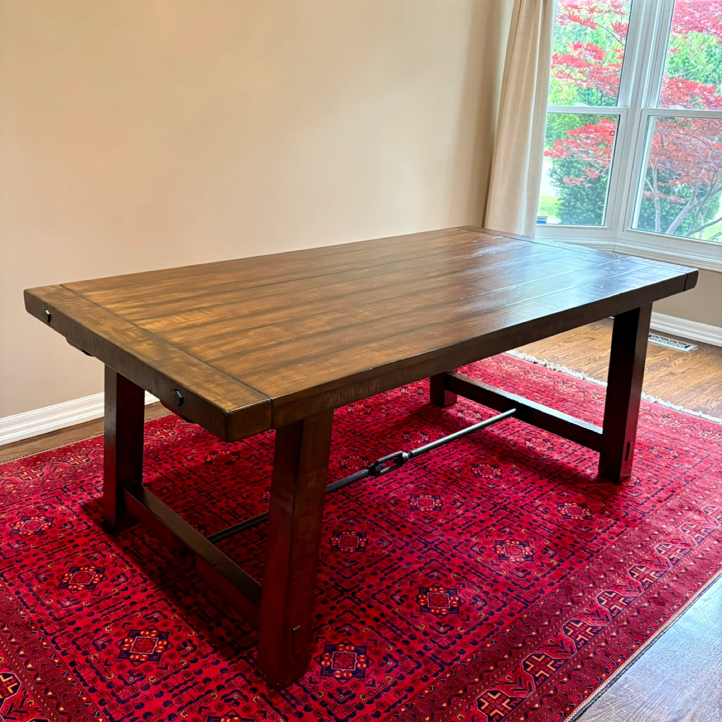 Pottery Barn Benchwright Extendable Dining Table + 2 Leaves