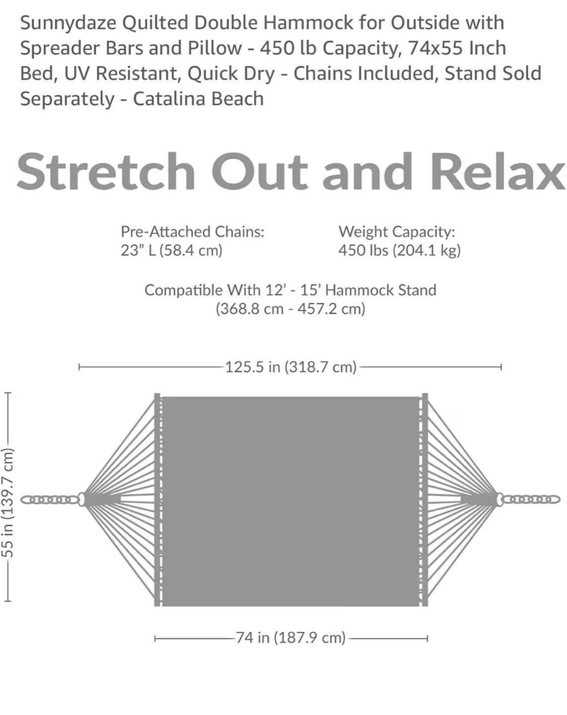 Outdoor quilted hammock - photo 3
