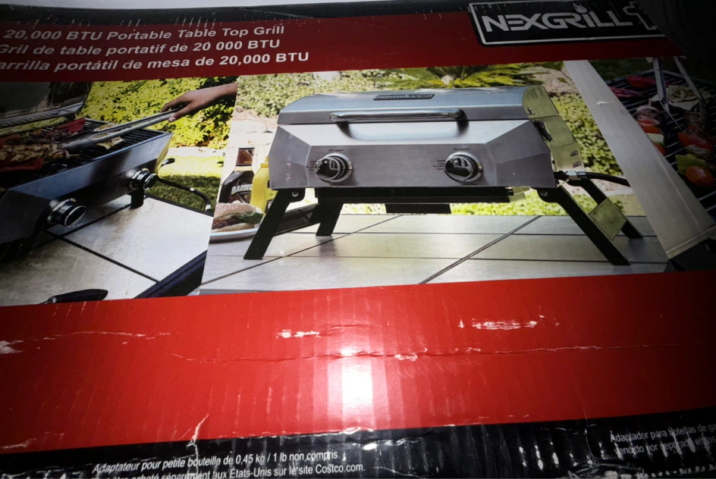 Nexgrill 20,000 BTU Portable Table Top Grill