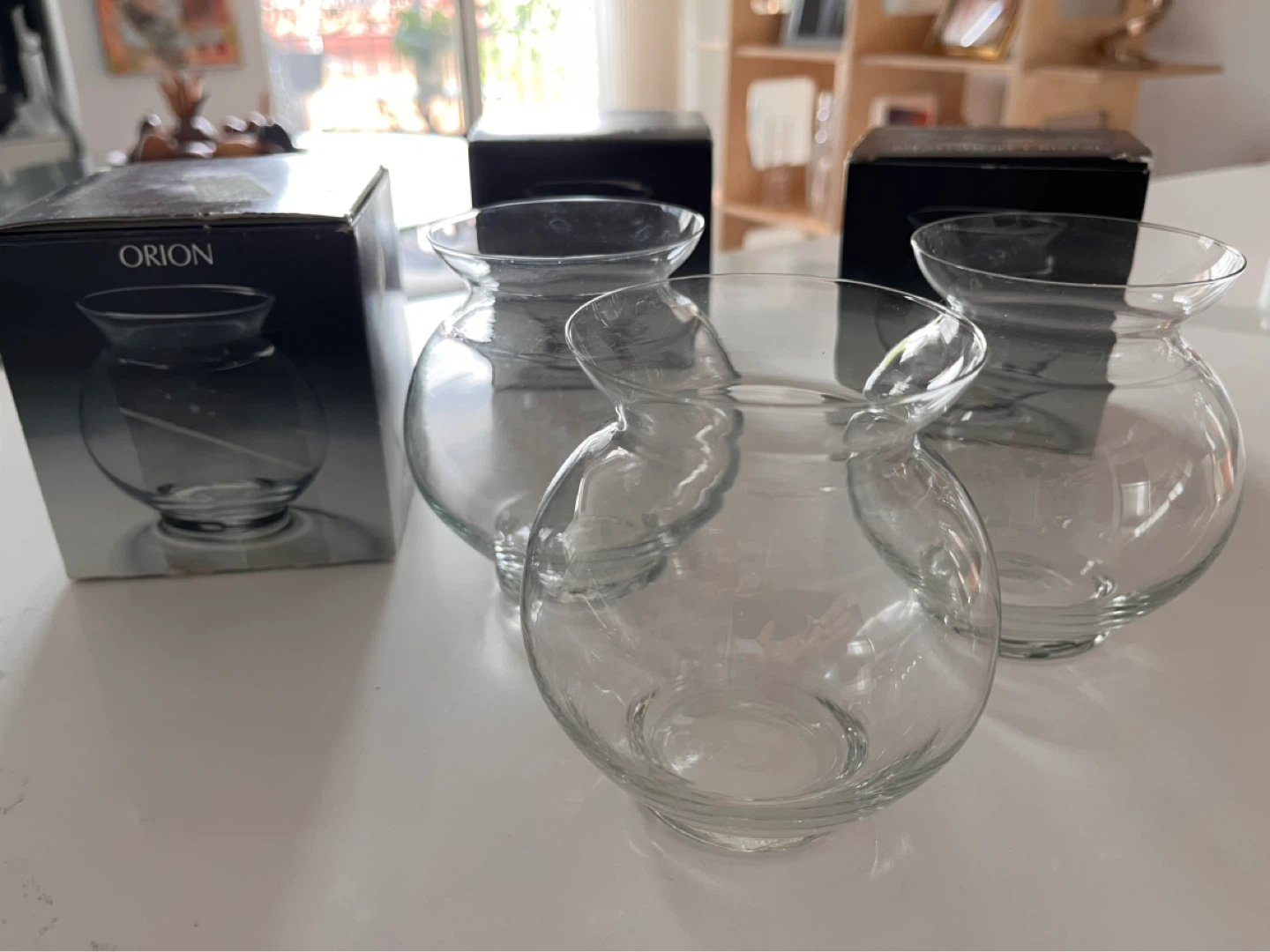 Ritzenhoff Cristal Glass Vases (Set of 3)