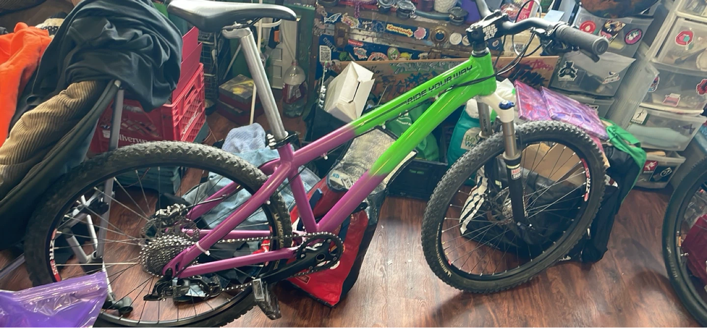 Mountain Bike - Green/Purple - photo 2