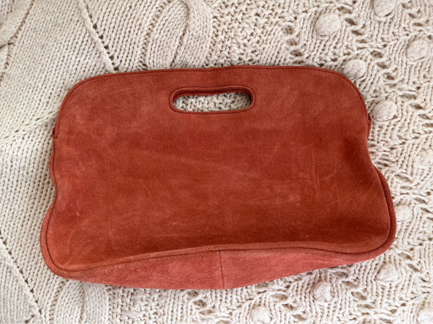 COS Suede Clutch Bag