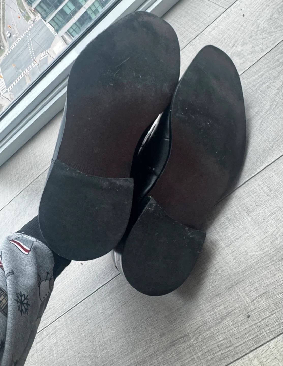 ⚽️ Black Leather Dress Shoes - photo 2