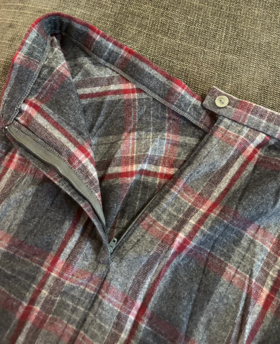 Pleated Plaid Midi Skirt - photo 3