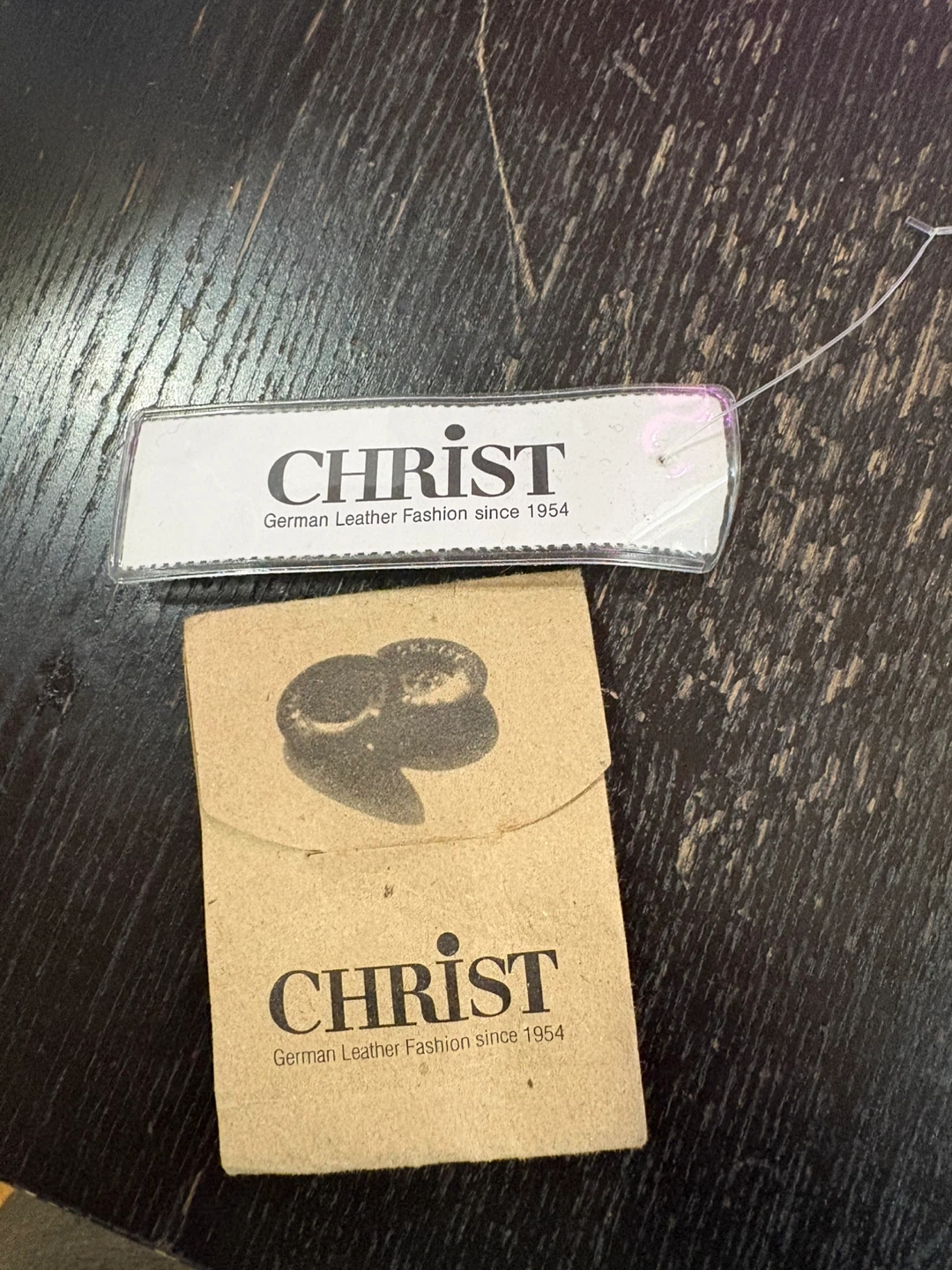 CHRIST Black Leather Coat with Fur Collar
