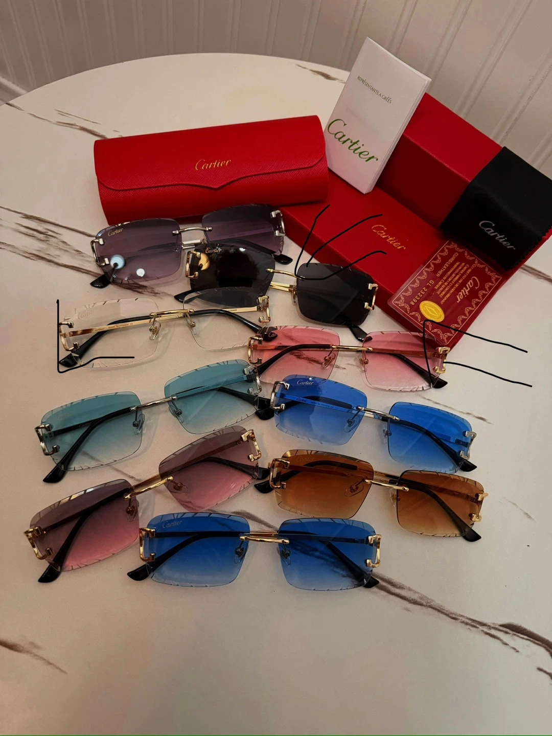 Cartier styled glasses (120) obo