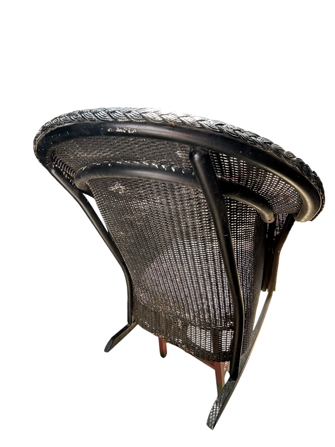 Black Wicker rocking Armchair - photo 5