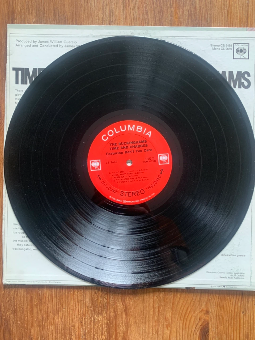 ⚽️ The Buckingham's Time & Charges Vinyl Record - photo 4