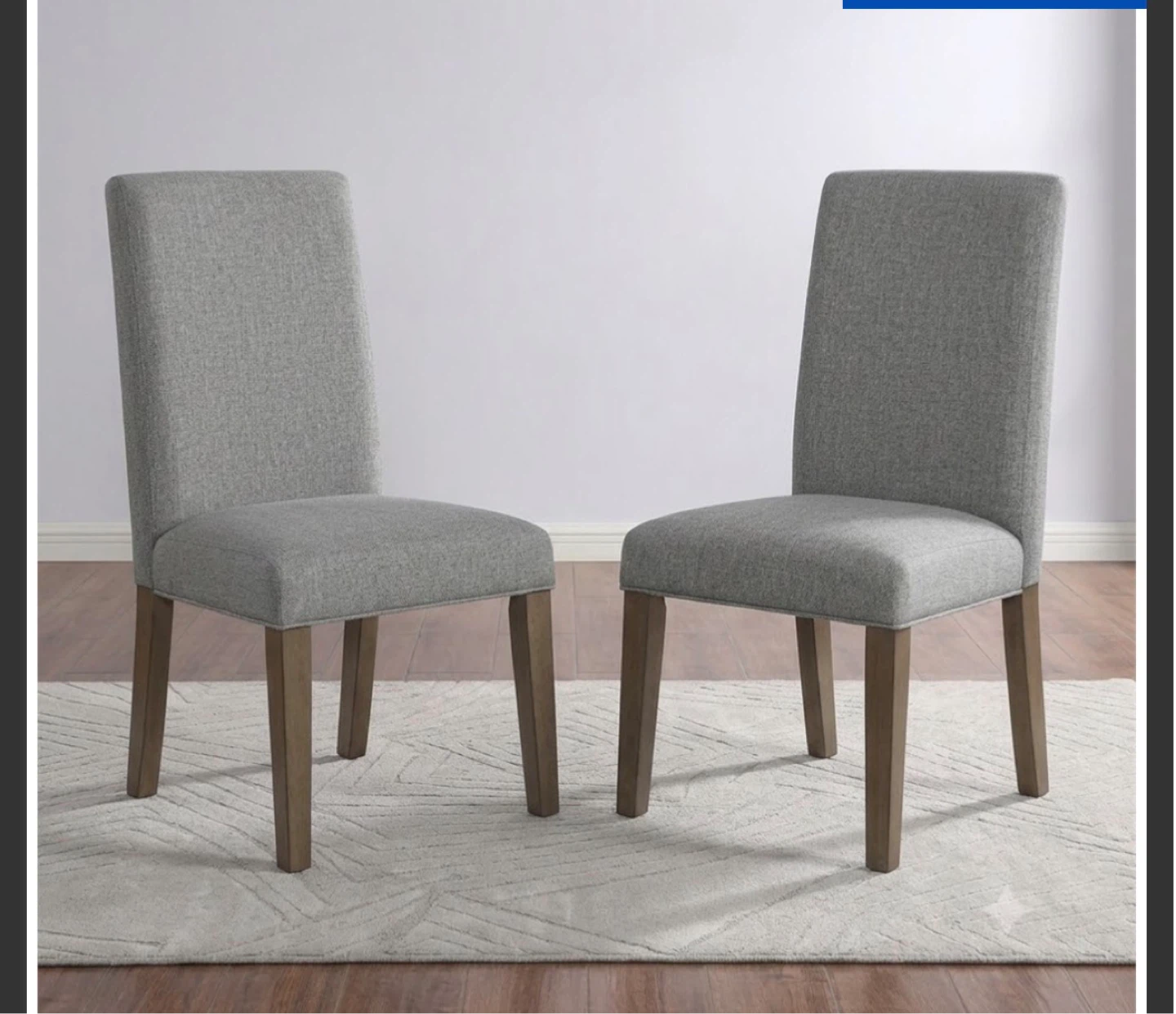Set of 2 - Foremost Home® Brenton Dining Chairs - Brown/Grey