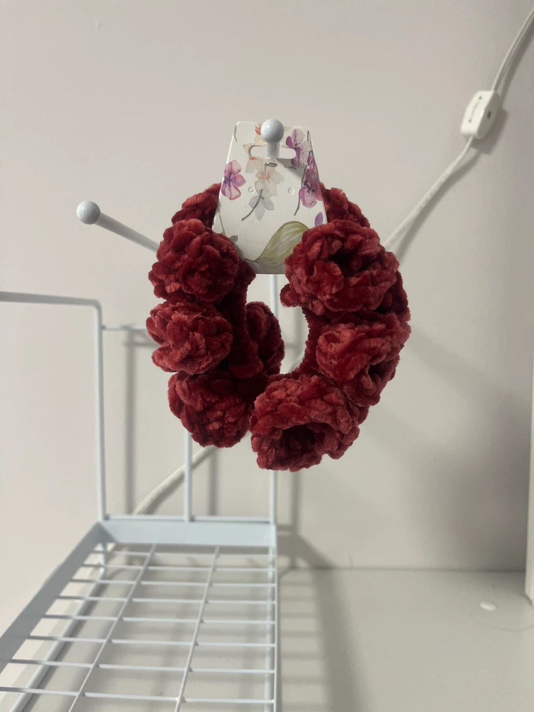 Chunky Red Scrunchie