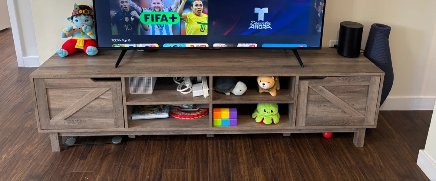 Rustic Farmhouse Style TV Stand