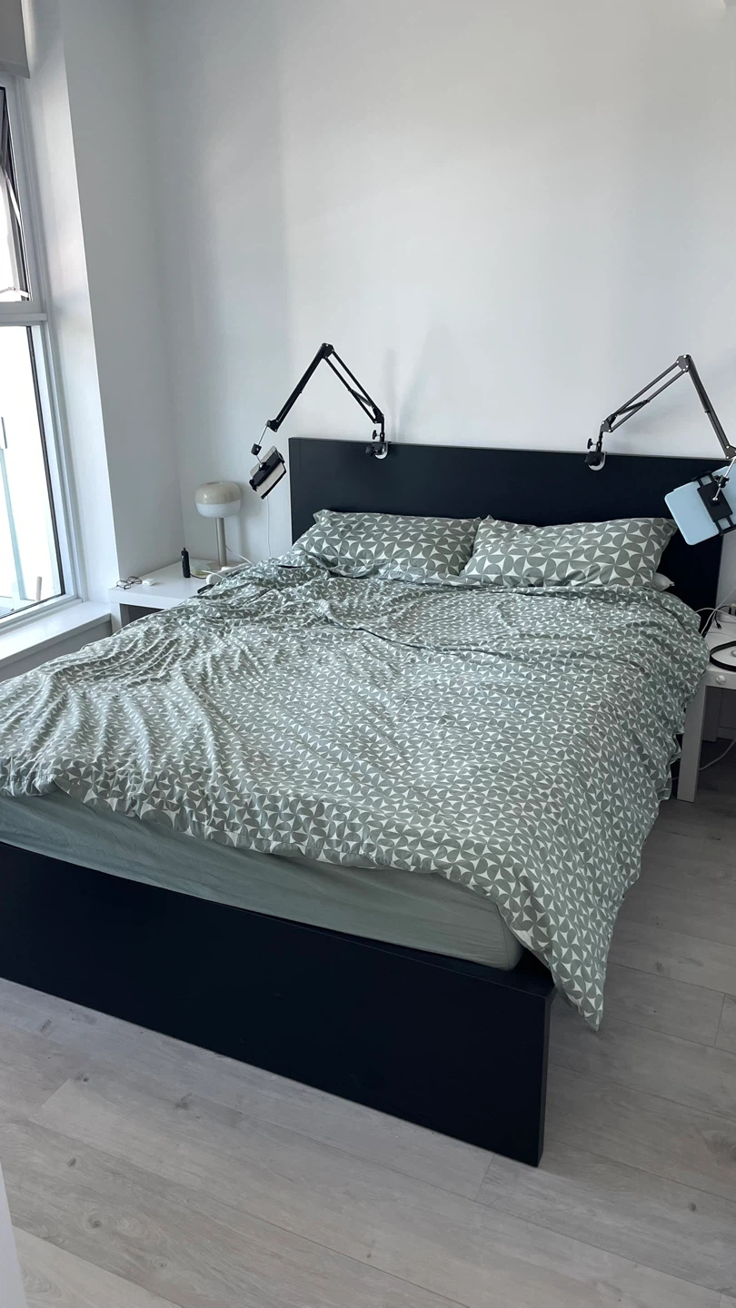 IKEA MALM Queen Bed Frame + Zinus Mattress – $180 (Pickup 22nd)