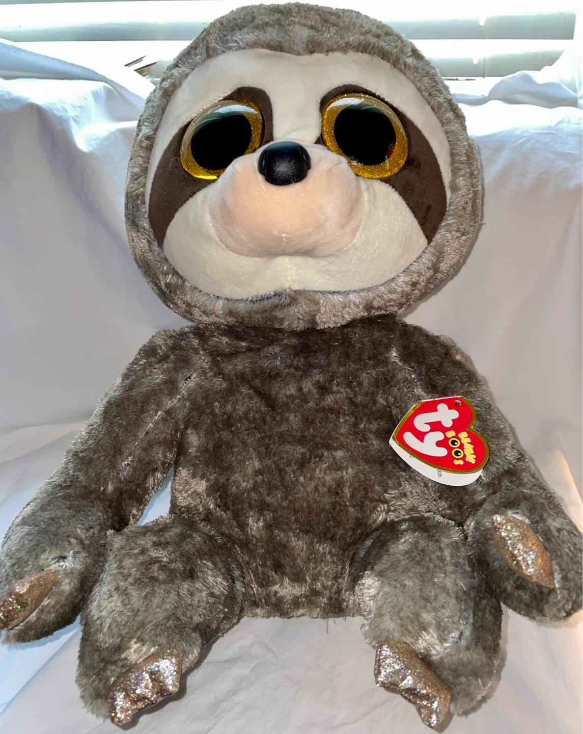 ⚽ Large 16” Ty Beanie Boos ‘Dangler’ Sloth Plush Toy