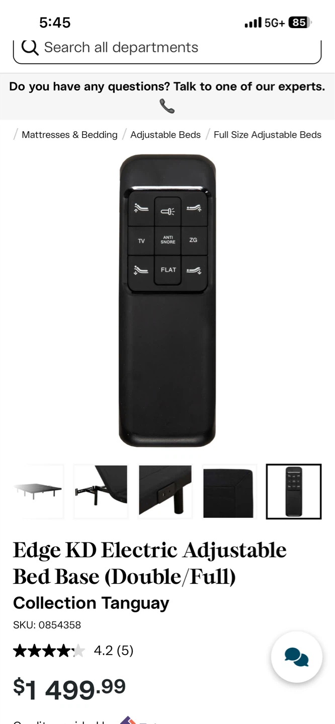 Adjustable Bed Frame with mattress - photo 3