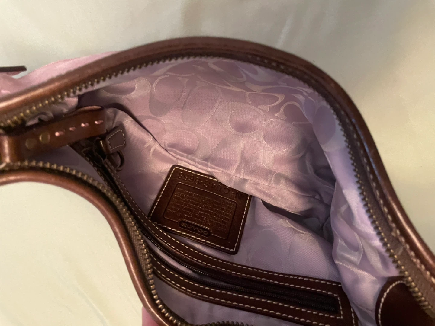 Coach Suede Shoulder Bag - Pink - photo 4