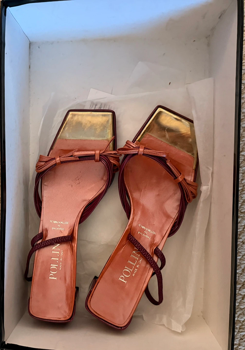 Pollini Women's leather Sandals ⚽️
