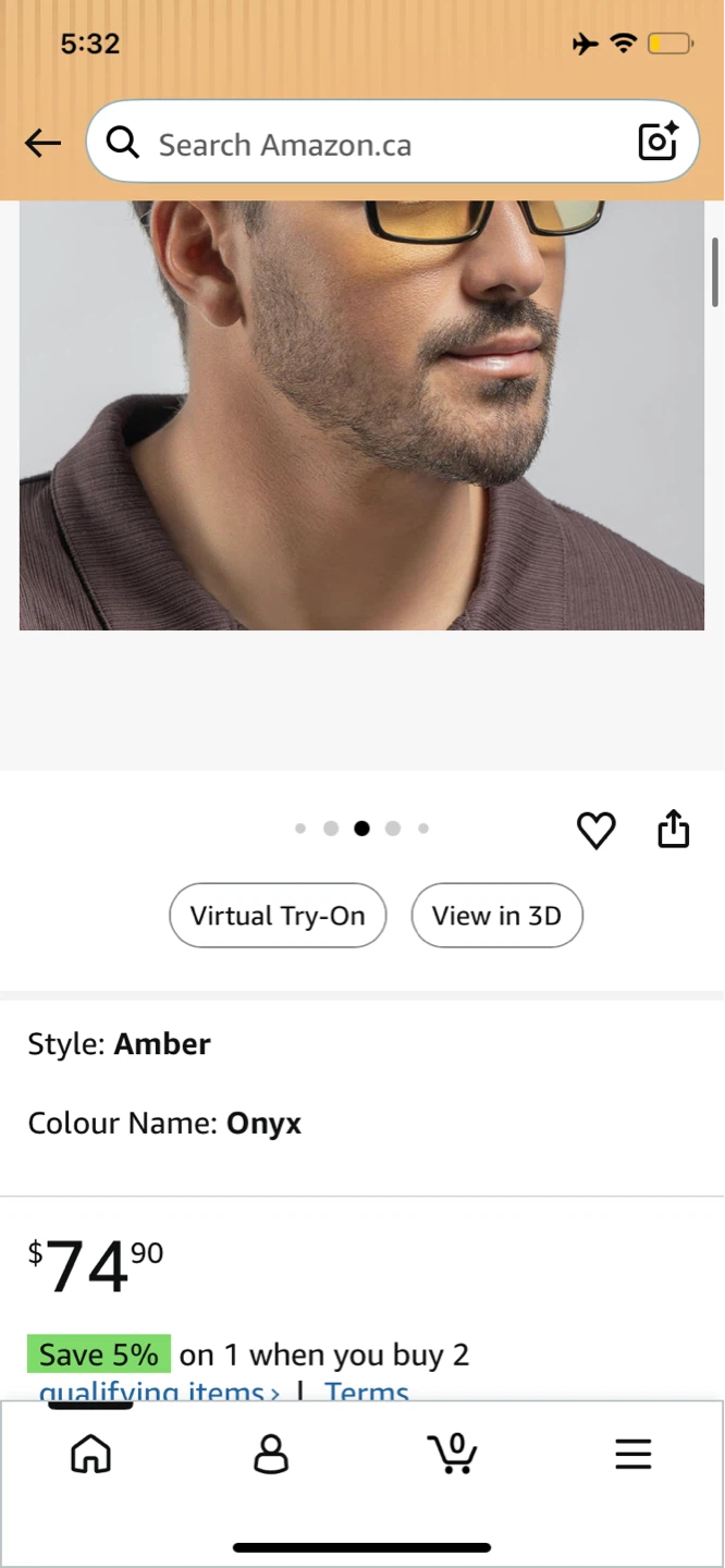Gunnar Vertex Gaming & Computer Glasses - Onyx, Amber - photo 2