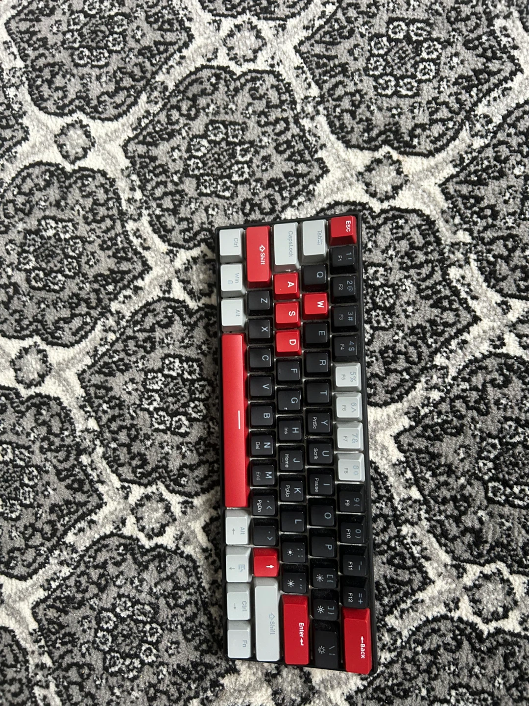 Compact Mechanical Keyboard - Red, White, Black - photo 2