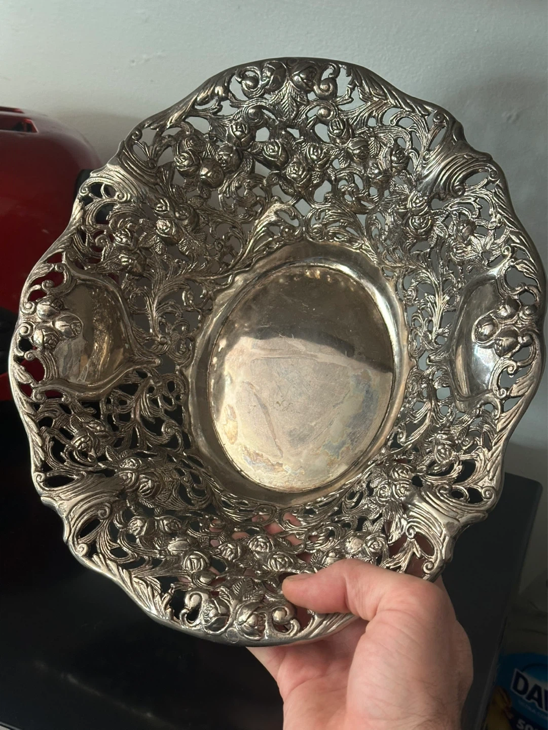 Silver plate fruit bowl