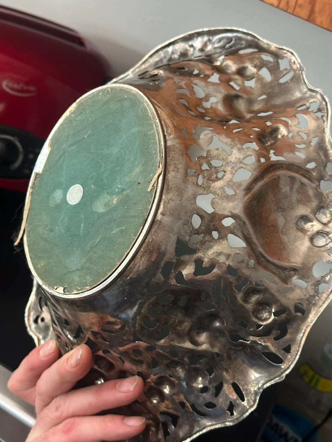 Silver plate fruit bowl - photo 5