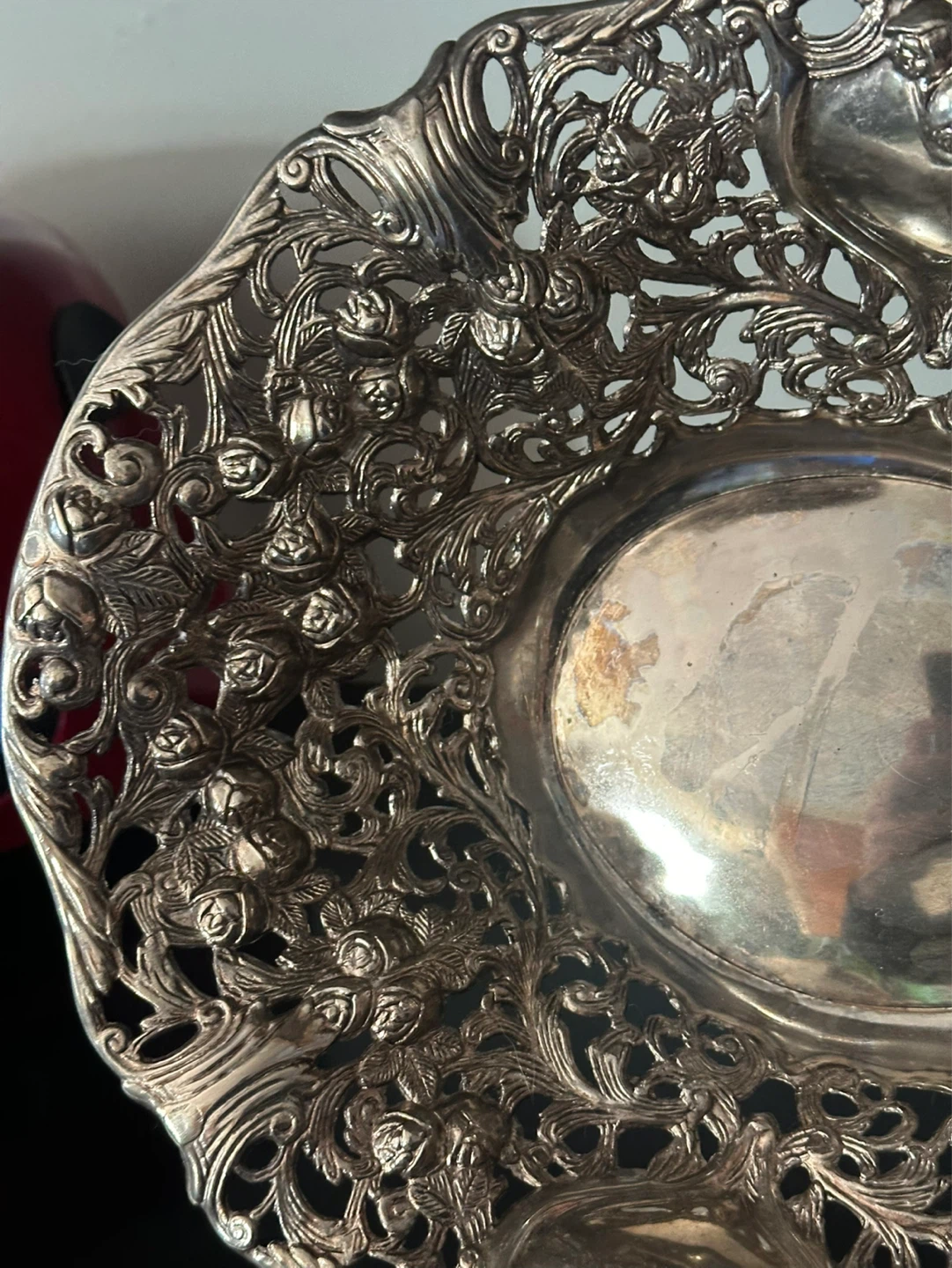 Silver plate fruit bowl - photo 2