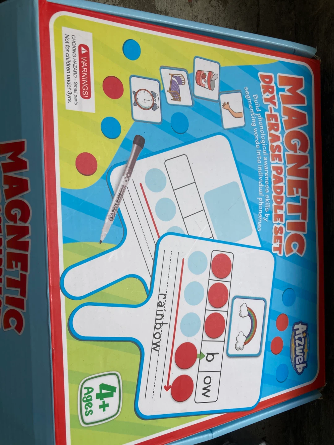 AtoZweb Magnetic Dry-Erase Paddle Set