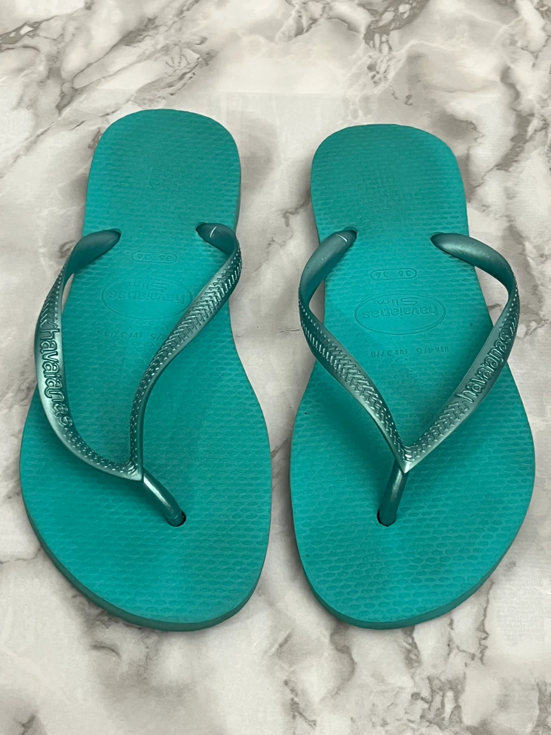 Havaianas Slim Flip Flops - Teal - photo 3