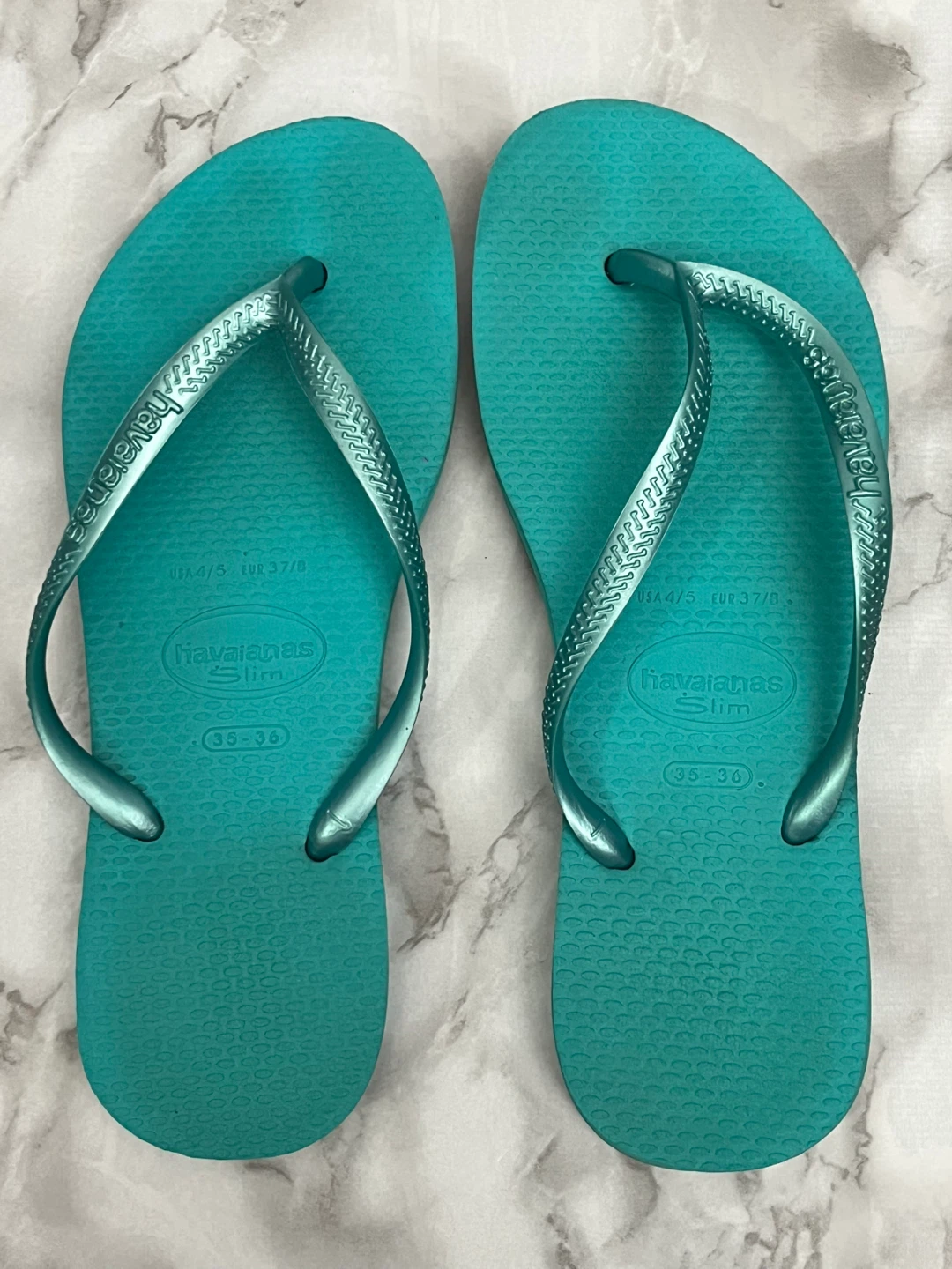 Havaianas Slim Flip Flops - Teal - photo 2