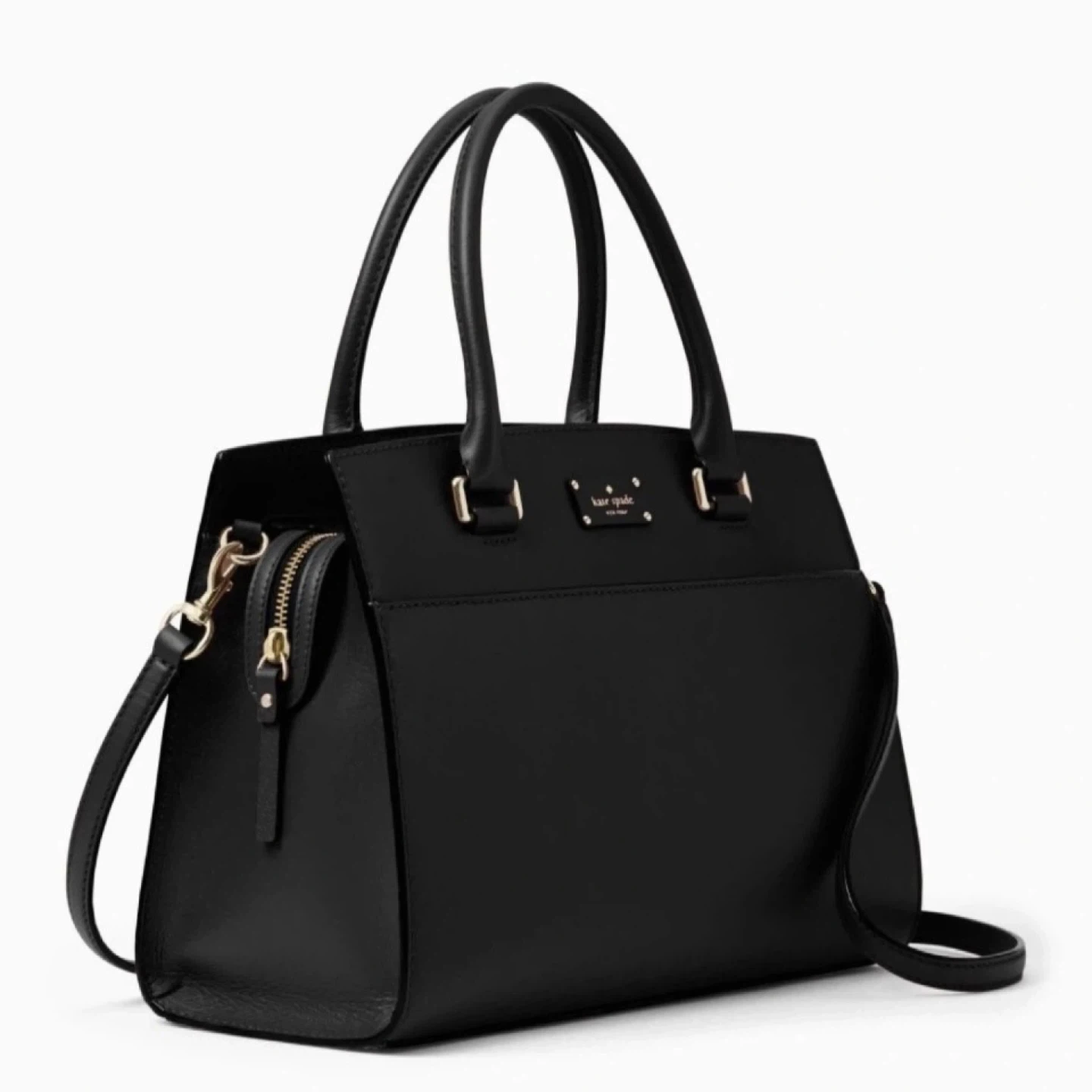 Kate Spade Black Leather Satchel Handbag - photo 2