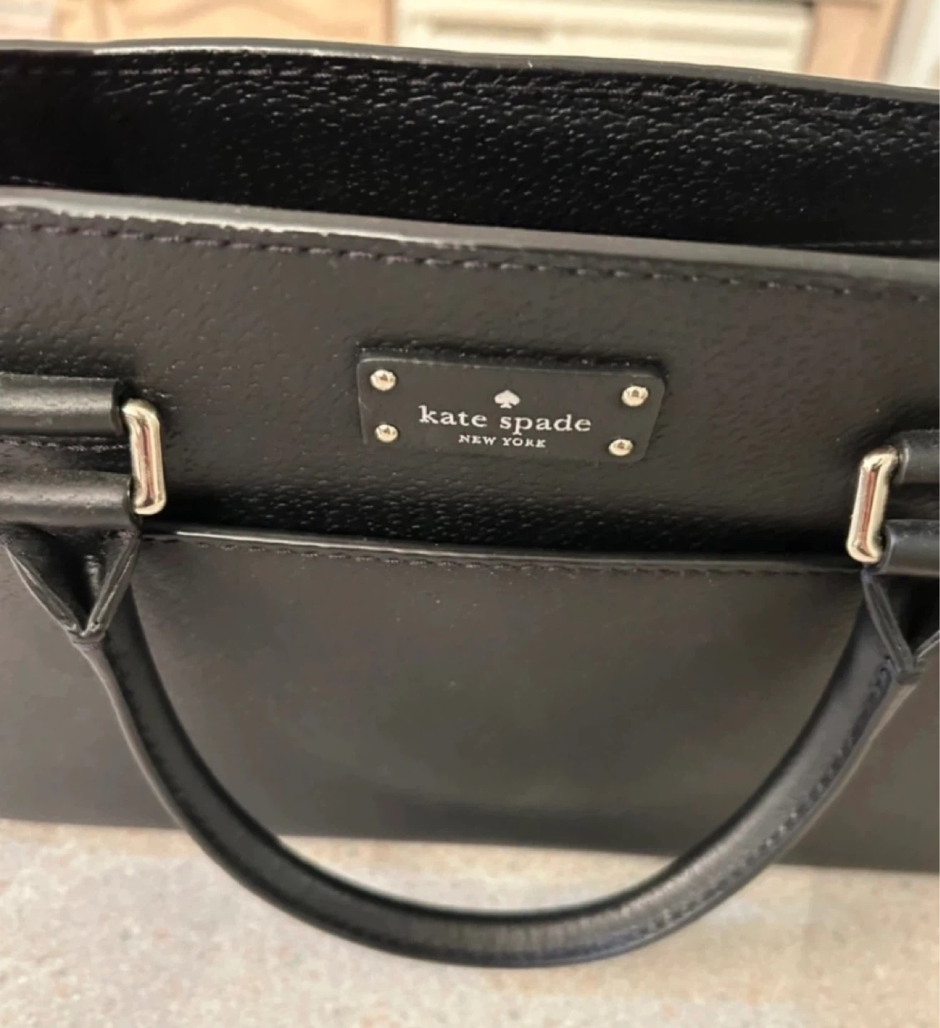 Kate Spade Black Leather Satchel Handbag - photo 4