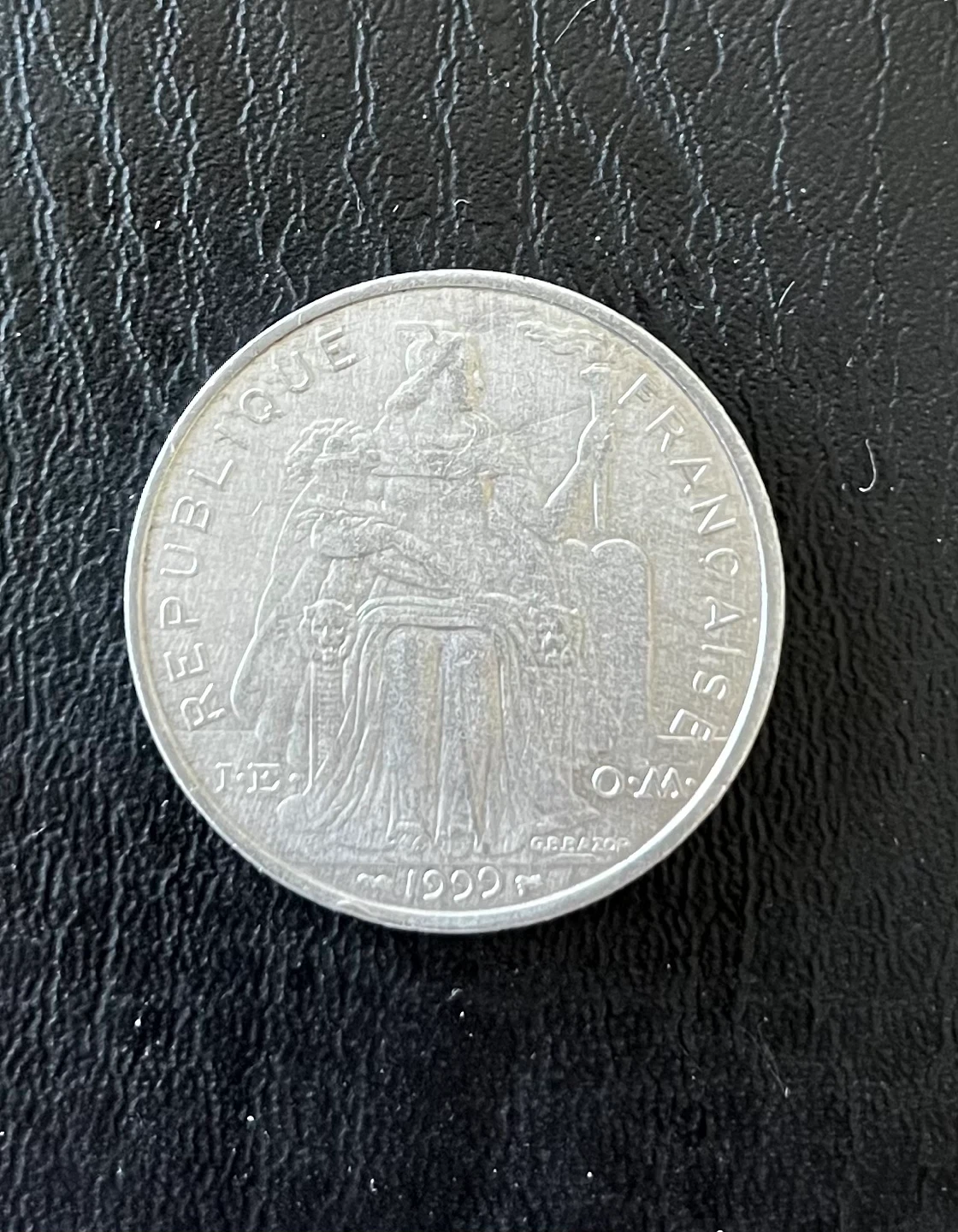 French Polynesia 5 Francs Coin - photo 4