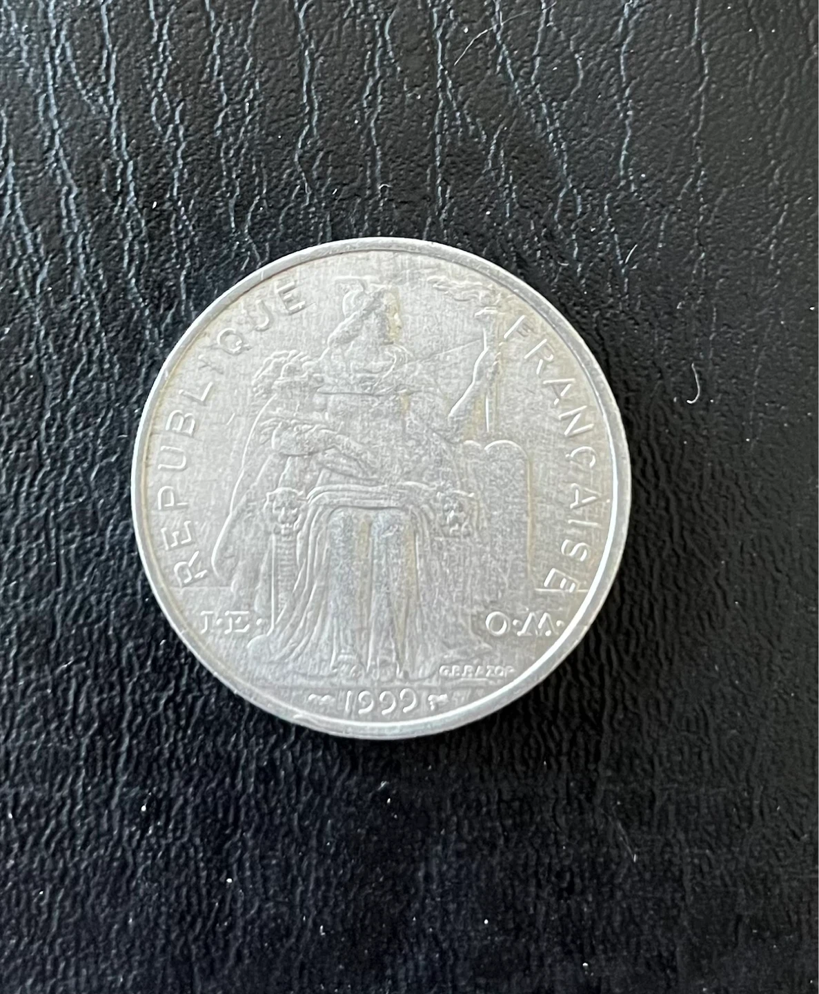 French Polynesia 5 Francs Coin