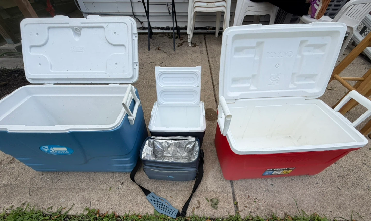Coleman Igloo Coolers and Lunch Box