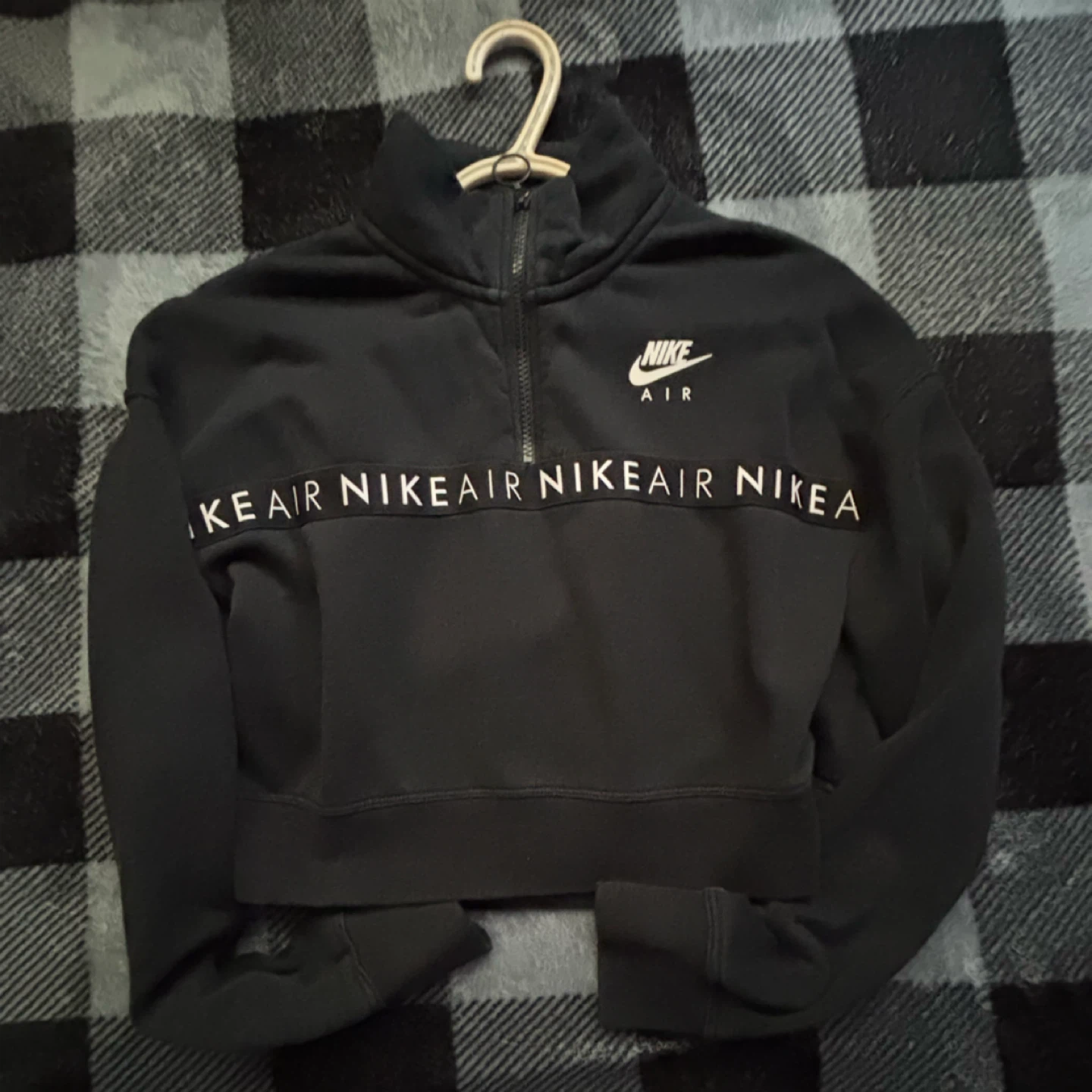 Nike Air - Half-Zip Cropped Sweatshirt - *Size Women Medium* - photo 2