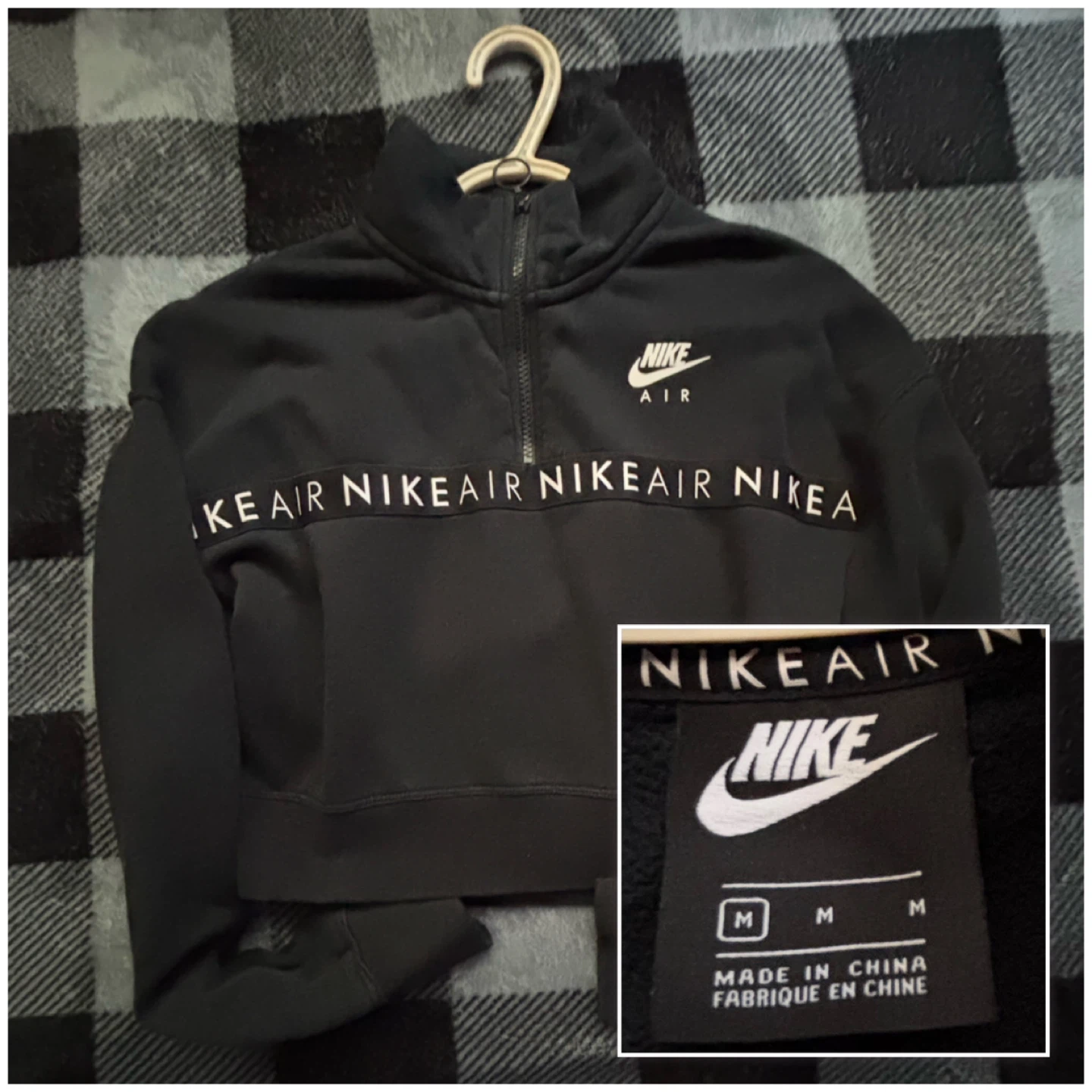 Nike Air - Half-Zip Cropped Sweatshirt - *Size Women Medium*