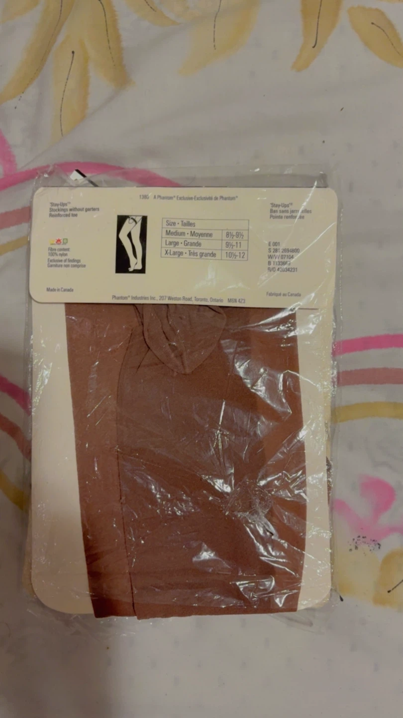 ⚽ Phantom Stay-Ups Stockings - X-Large - Brown - photo 2