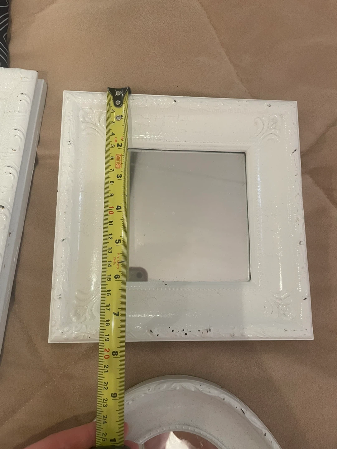 Set of 4 White Decorative Mirrors ⚽ - photo 3