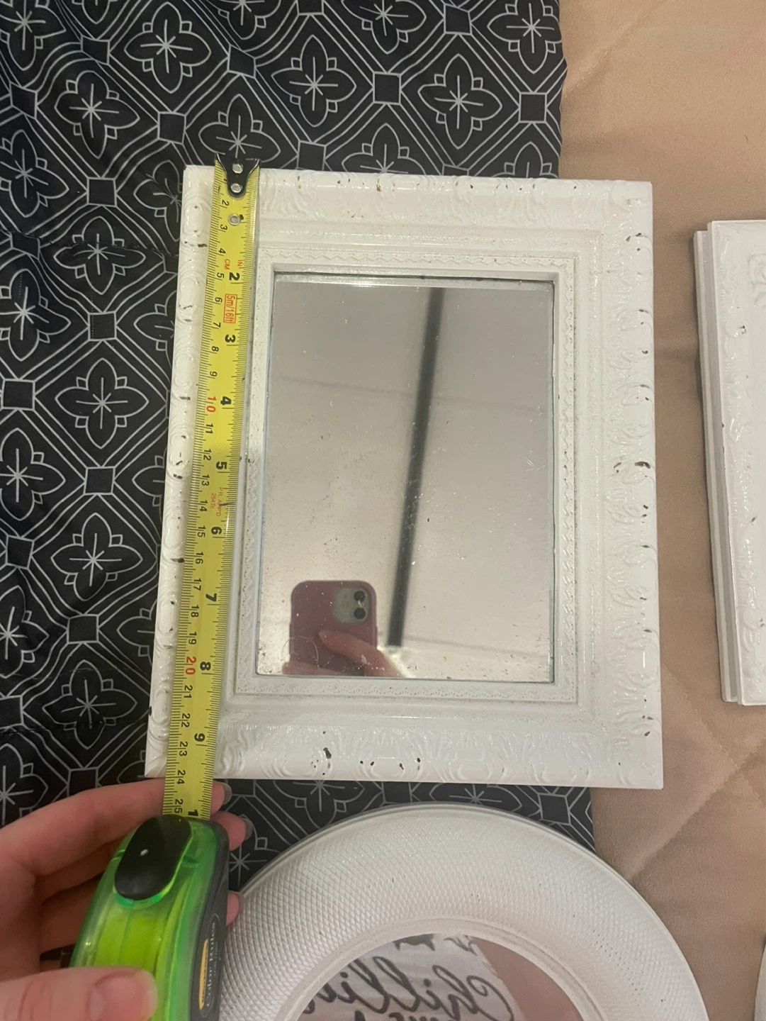 Set of 4 White Decorative Mirrors ⚽ - photo 2