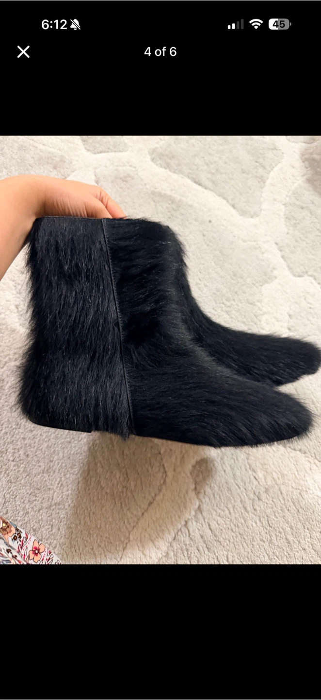 Black Fur Boots - photo 3