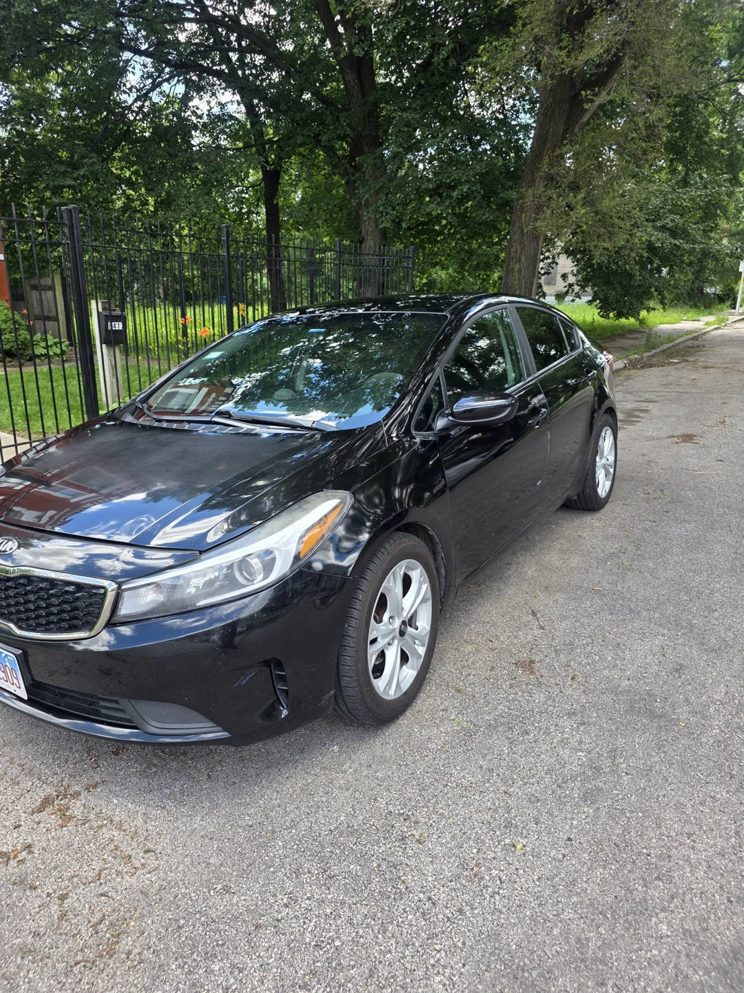 Black Kia Forte Sedan